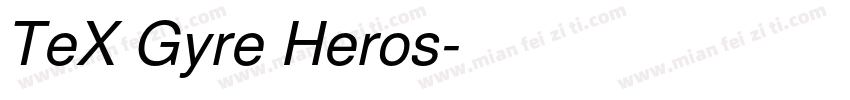 TeX Gyre Heros字体转换